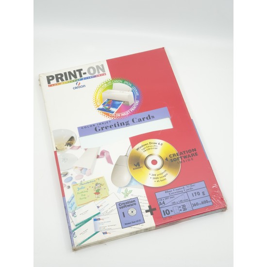 CANSON GREETING CARD BLUE COLOR PRINTER PAPER 10 SHEETS 170GM